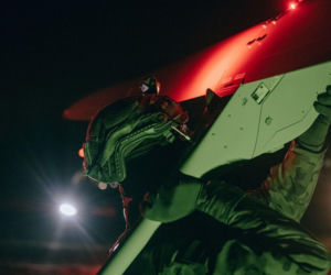 FlyEye na nocnej misji.  WOT monitoruje kluczowe obiekty z powietrza