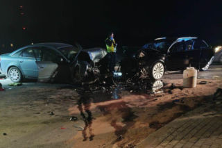 Poważny wypadek na DW-698 w Chotyczach. Lądował śmigłowiec LPR!