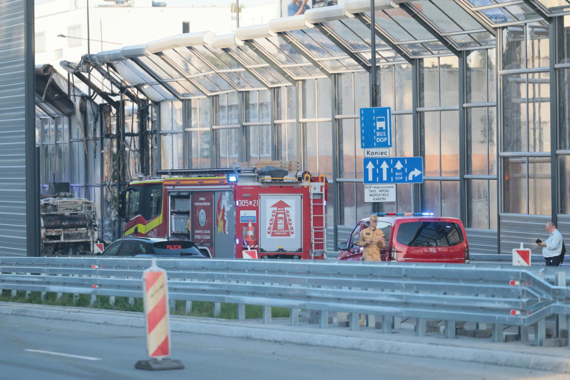 Pożar autobusu miejskiego Al. Stanów Zjednoczonych