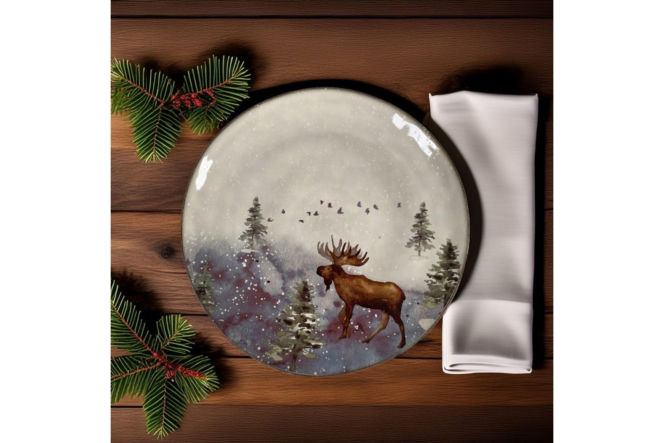 Naczynia z motywem świąteczym