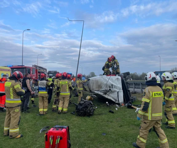 Koszmar na A4. W busie było sześć osób, w tym dziecko