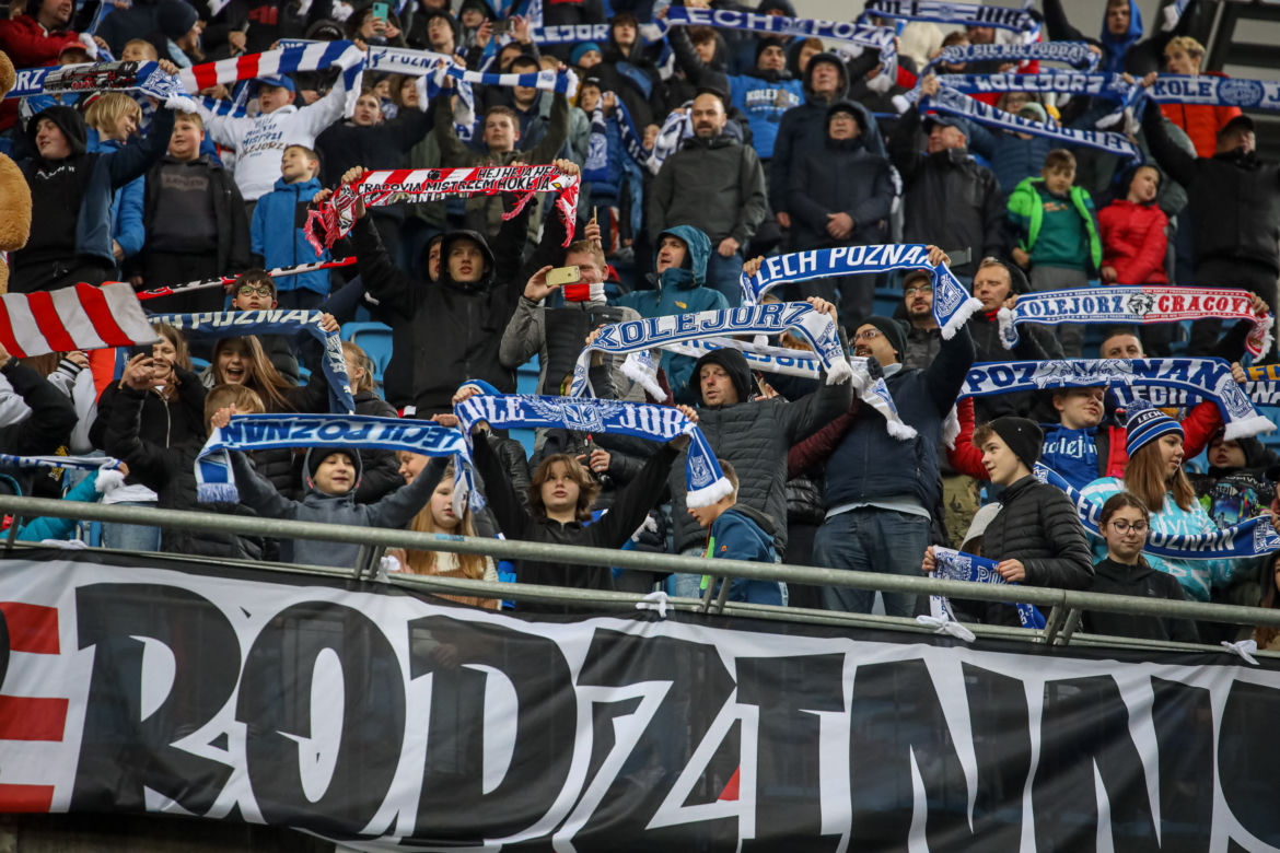 Lech Poznań - Cracovia. Tak bawili się kibice przy Bułgarskiej