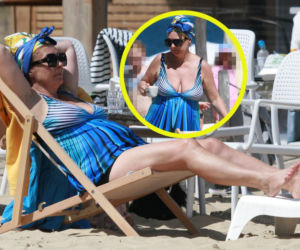 Wdowa po Kamińskim wypoczywa na plaży. Justyna Sieńczyłło zachwyca wyglądem!