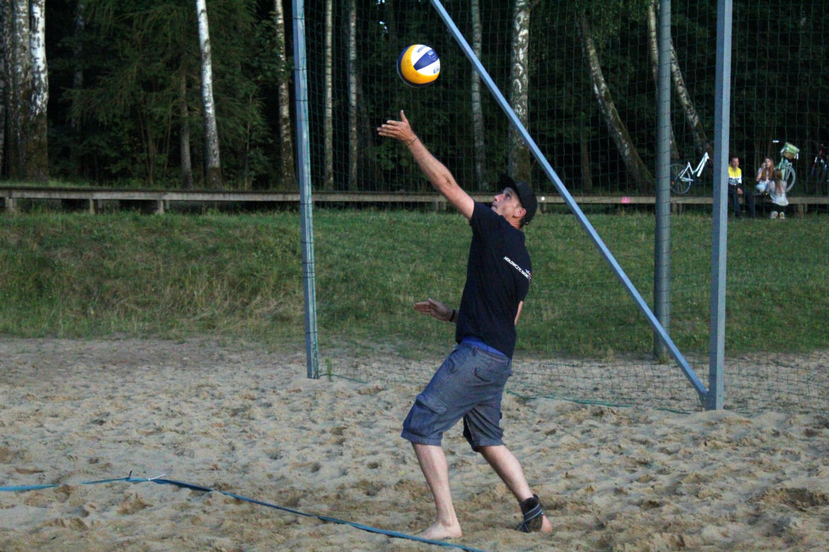 Trening Indykpolu AZS Olsztyn na plaży