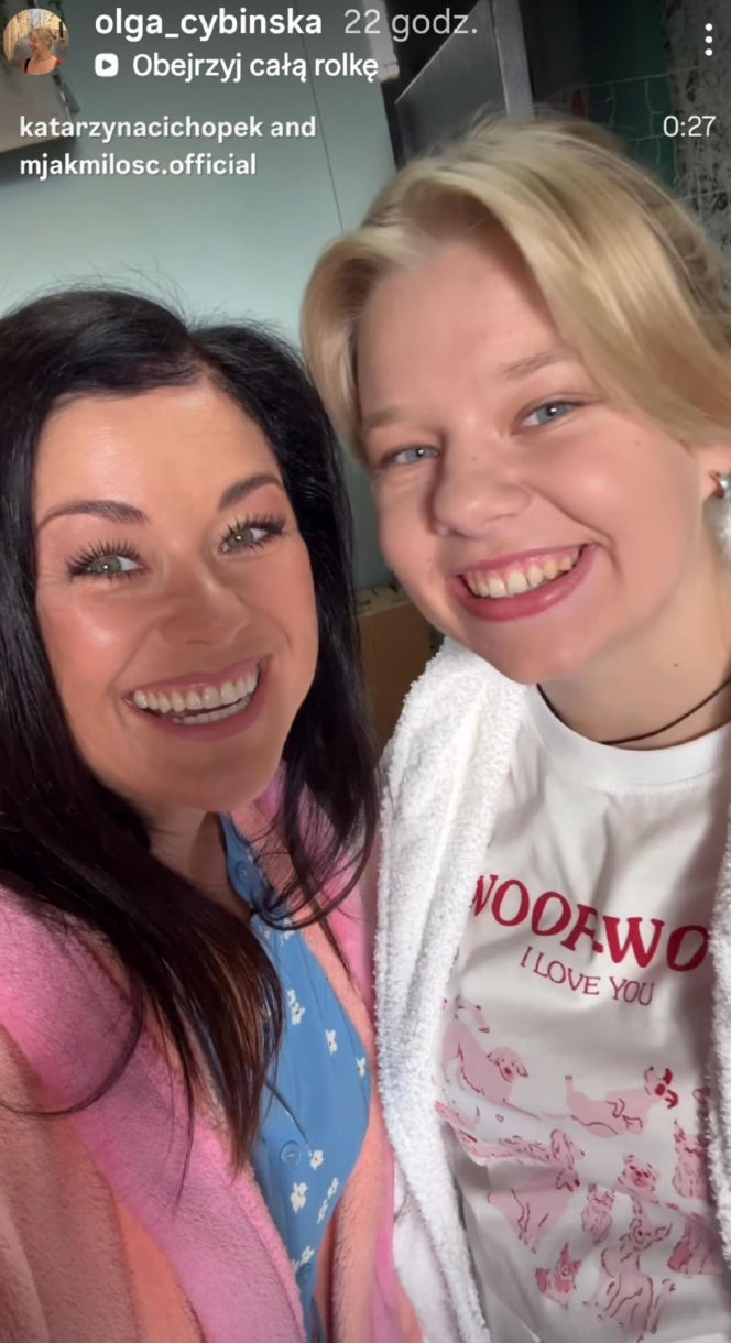 M jak miłość nowy sezon. Kinga (Katarzyna Cichopek), Lenka (Olga Cybińska)