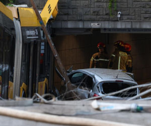 Autobus miejski wjechał w przejście podziemne przy Dworcu Zachodnim