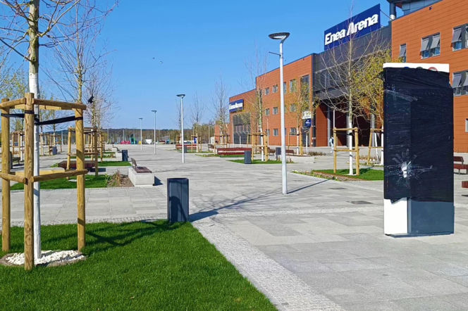 Przed halą Enea Arena powstaje Aleja Szczecińskich Olimpijczyków