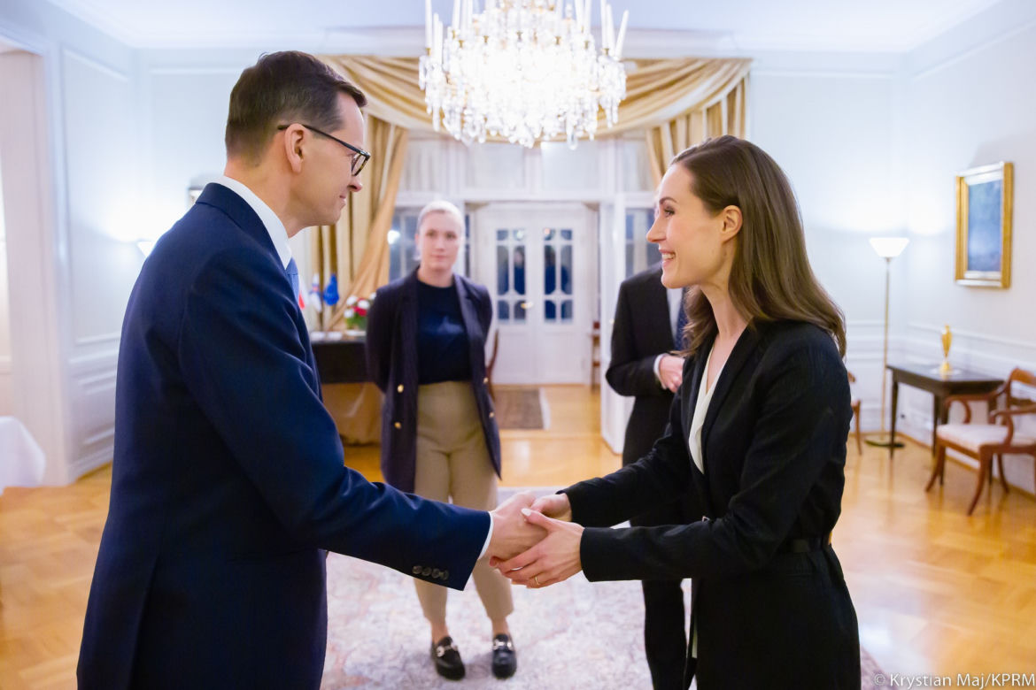 Spotkanie premiera Mateusza Morawieckiego z Sanną Marin