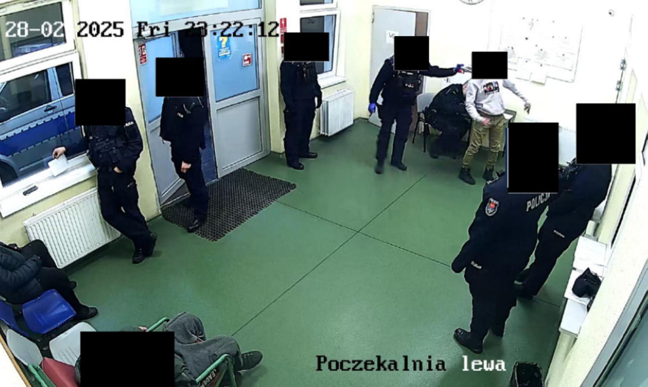 Tortury w łódzkiej izbie wytrzeźwień