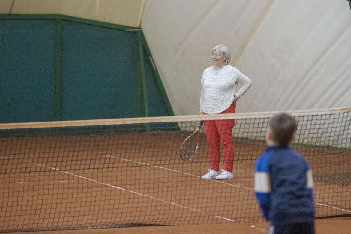 Julia Przyłębska na korcie