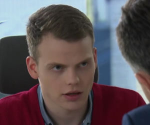 Pierwsza miłość. Artur (Łukasz Płoszajski), Maks (Jędrzej Wielecki)