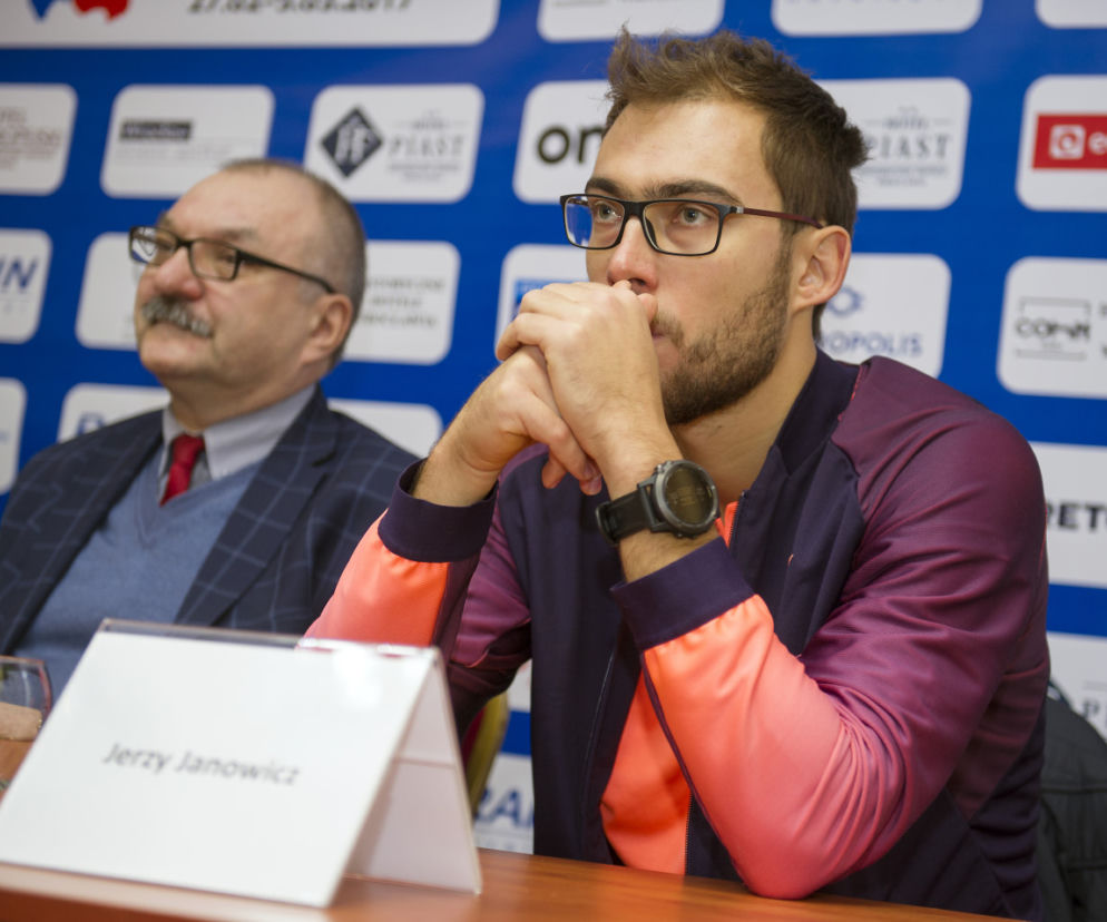 Jerzy Janowicz na konferencji prasowej
