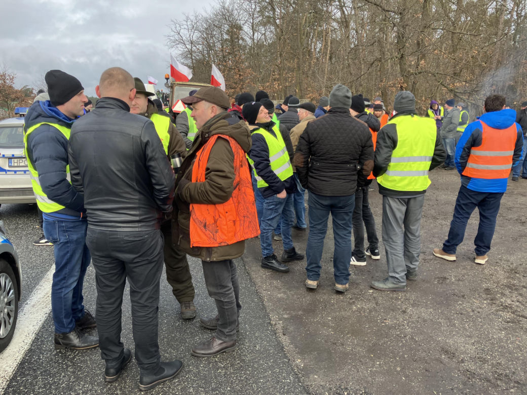 Protest rolników w Kujawsko-Pomorskiem. Zdjęcia z okolic Aleksandrowa Kujawskiego