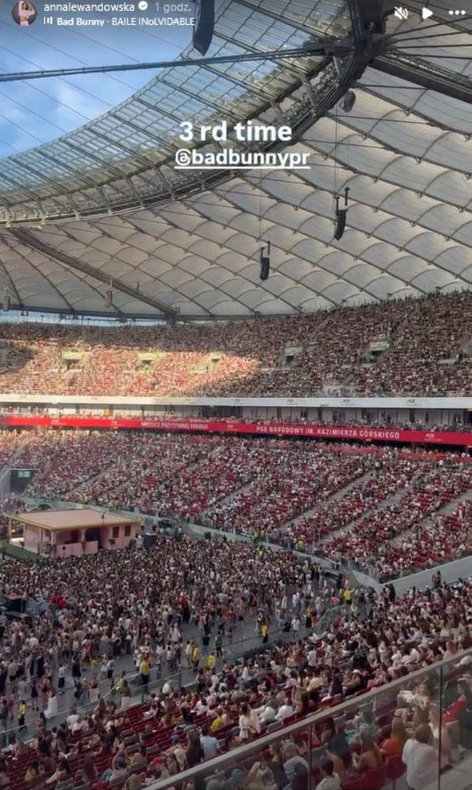 Anna Lewandowska na koncercie