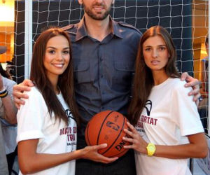 Piękne Miss w towarzystwie Marcina Gortata