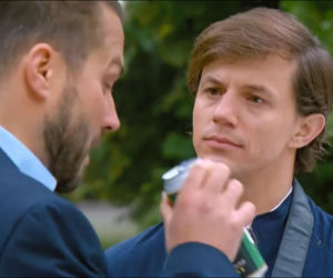 Barwy szczęścia, odcinek 2124: Tadeusz (Jakub Mróz), gangster Miras (Rafał Iwaniuk)