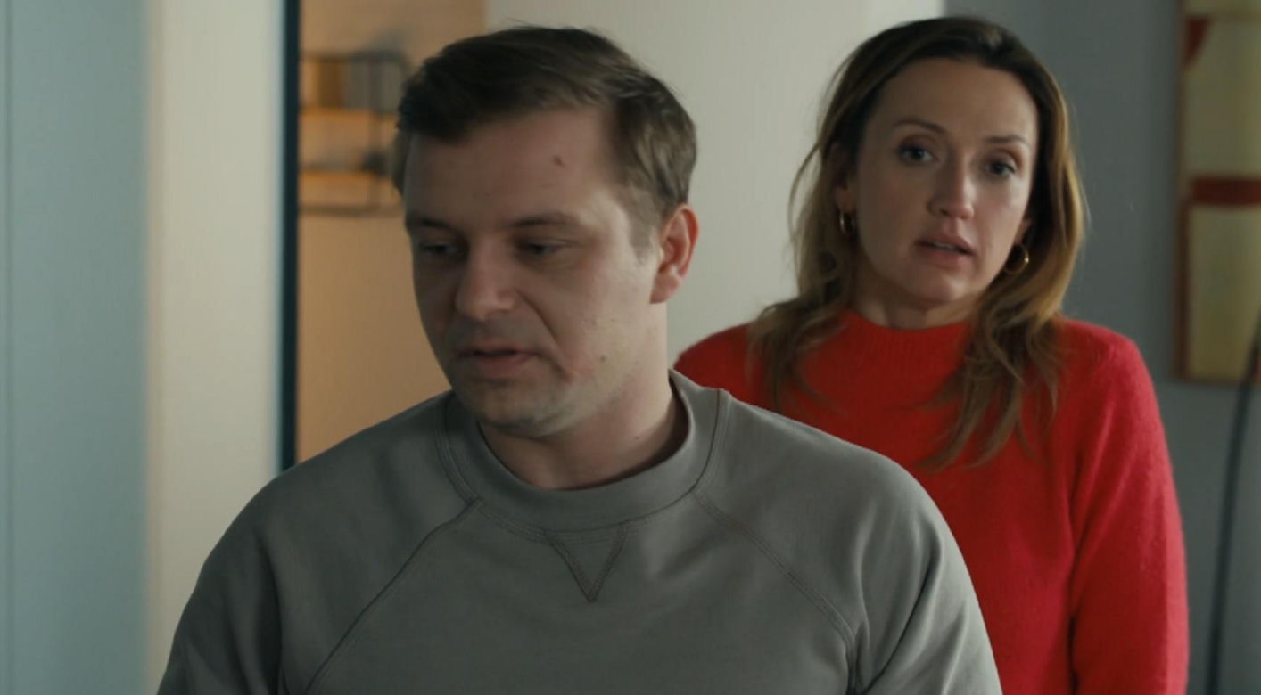 Barwy szczęścia odc. 3032. Asia Sokalska (Anna Gzyra), Hubert (Marek Molak)