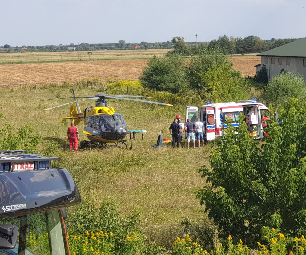 Helikopter wpadł do Wisły pod Zakroczymiem