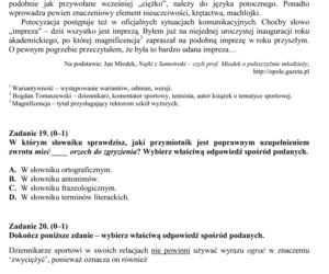 EGZAMIN GIMNAZJALNY 2014 POLSKI: ARKUSZE, ODPOWIEDZI - OFICJALNE Z CKE