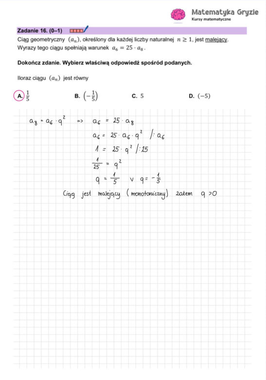 Matura próbna 2026 - matematyka. Gotowe odpowiedzi do arkusza CKE