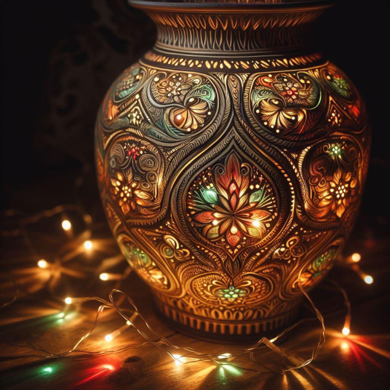 Wazon świąteczny na stół