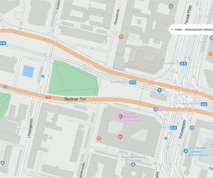 Niemieckie nazwy ulic w Szczecinie na mapach Bing