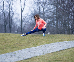  	Piękna Klaudia Halejcio na sportowo na joggingu !
