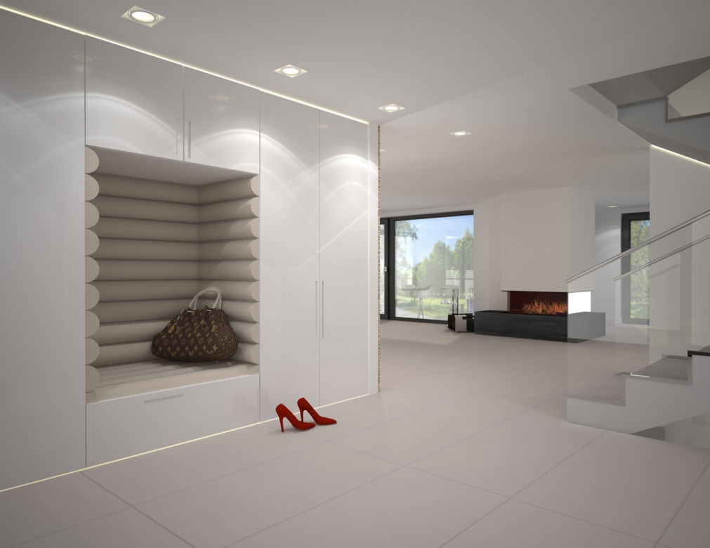 Projekt wnętrza domu w stylu Bauhaus zdjecie 7