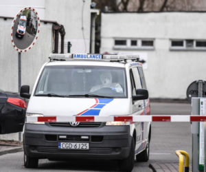 Ewakuacja w szpitalu w Toruniu z powodu koronawirusa