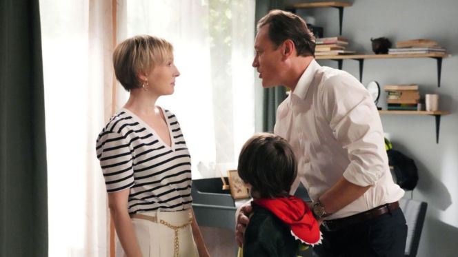 Barwy szczęścia odc. 3262. Sonia (Weronika Nockowska), Mateuszek (Filip Kowalewicz), Robert Stefaniak (Paweł Ławrynowicz)