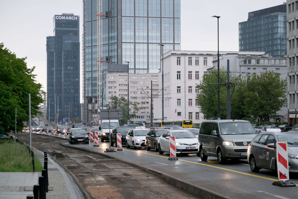 Remont al. Jana Pawła II paraliżuje stolicę