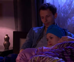 Pierwsza miłość. Radek (Mateusz Banasiuk), Jowita (Joanna Opozda)