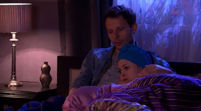 Pierwsza miłość. Radek (Mateusz Banasiuk), Jowita (Joanna Opozda)