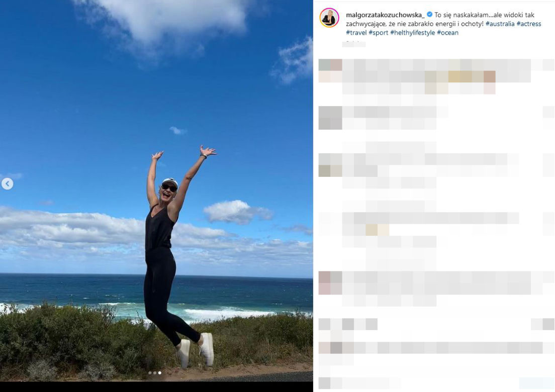 Małgorzata Kożuchowska w Australii