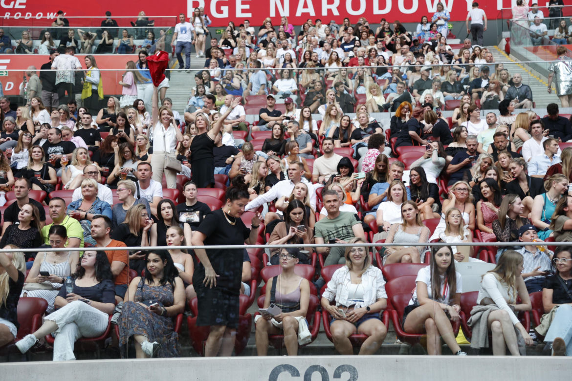Koncert Jennifer Lopez w Warszawie (25.07.2025) - część druga. Organizatorem koncertu jest Prestige MJM