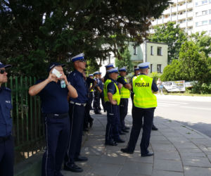 Funkcjonariusze rywalizujący w konkursie Policjant Ruchu Drogowego 2017