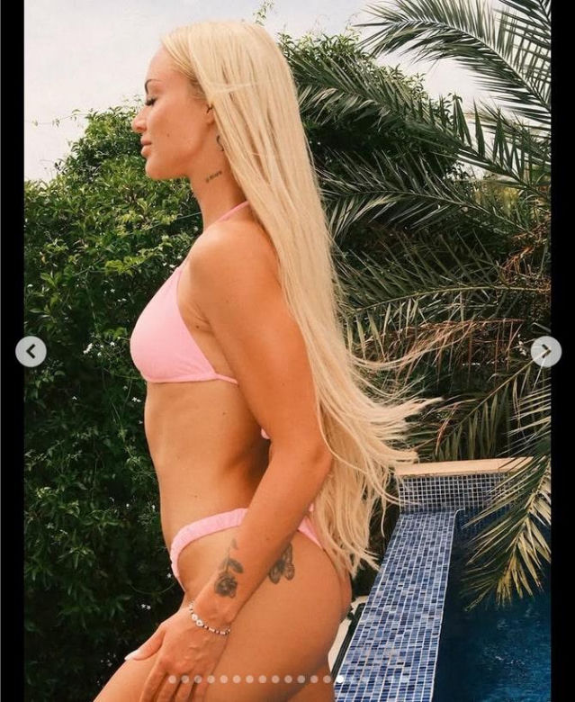 Alisha Lehmann na Ibizie