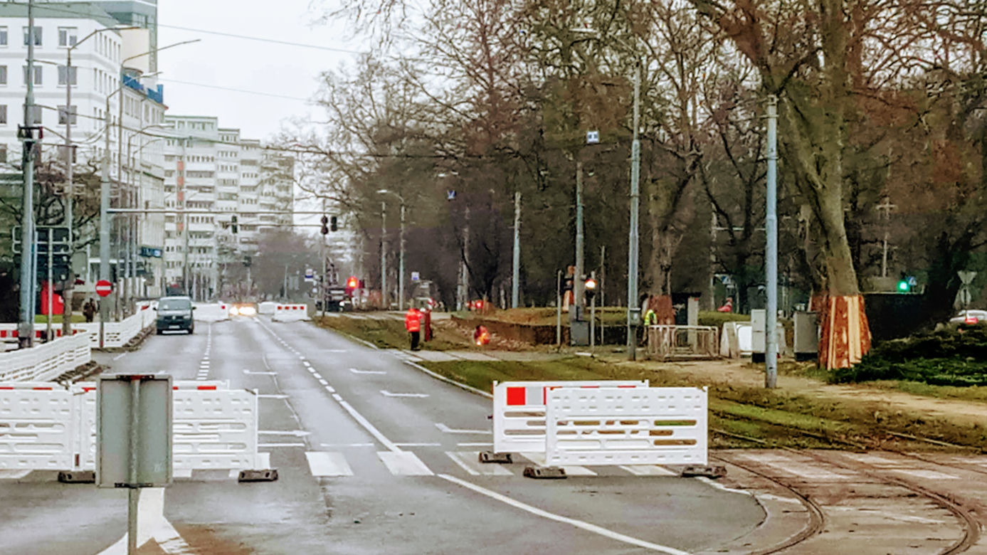 Ruszyła przebudowa torowiska na ul. Matejki