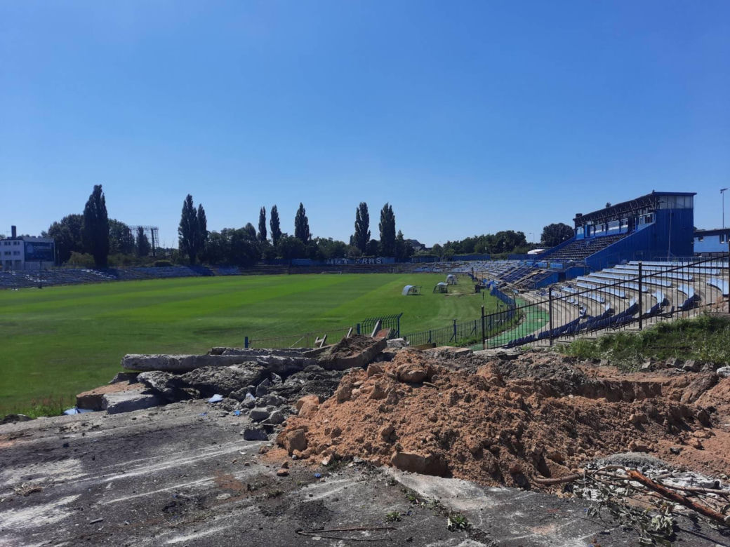 Trwa rozbiórka stadionu Ruchu Chorzów