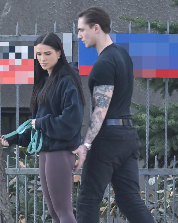 Natsu i Wojciech Kucina na spacerze