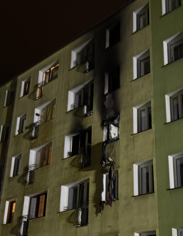 Potężny pożar w Koszalinie