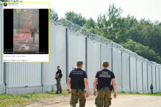 Szokujący filmik z granicy polsko-białoruskiej. Migranci przeciskają się przez tunel wydrążony pod murem [WIDEO]