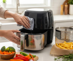 Air fryer pachnie spalenizną? Wystarczy wyczyścić jedną rzecz