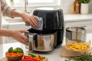 Twój air fryer brudzi się nawet bez oleju. Ta „domowa sauna” wyczyści grzałkę bez szorowania
