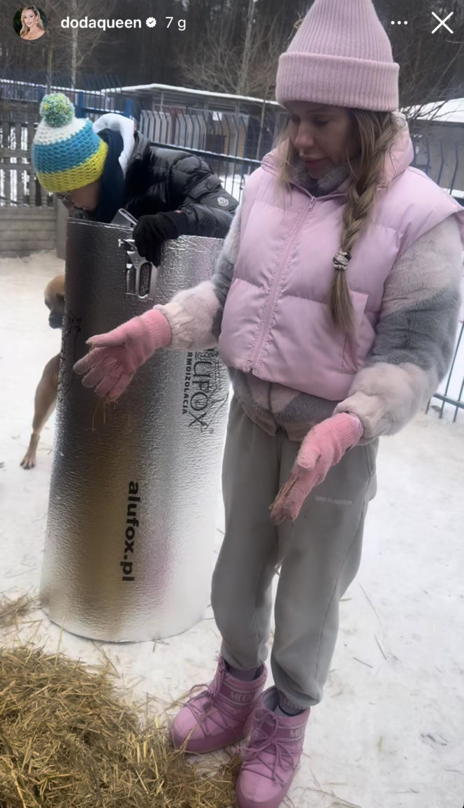 Doda ratuje psy przed mrozem