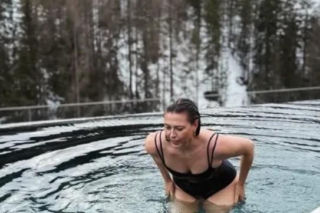 Maria Szarapowa w saunie i spa w Dolomitach