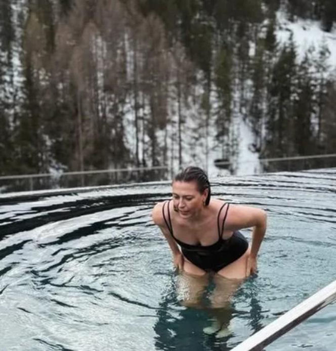 Maria Szarapowa w saunie i spa w Dolomitach