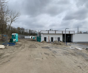 Budowa schroniska przy ul. Kobylepole w Poznaniu (kwiecień 2021)