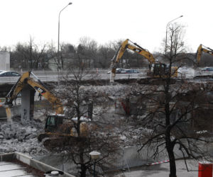 Nie śpimy, bo burzą wiadukt trasy Łazienkowskiej