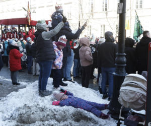 Karol i Marta Nawroccy na Orszaku Trzech Króli
